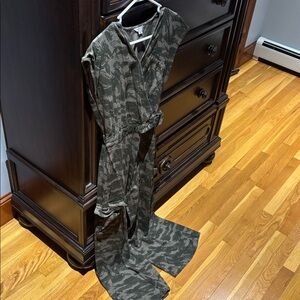Habitual Green Camouflage Jumpsuit